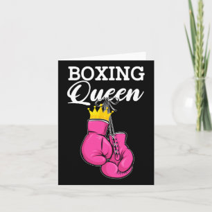Cartão Boxing Queen Boxing Player Esportivo Boxer Boxer