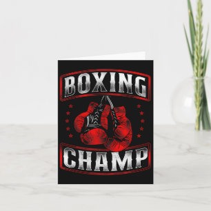 Cartão Boxing Vintage Boxing