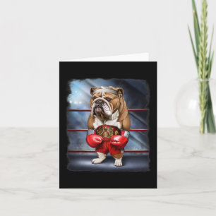 Cartão Boxion Champion English Bulldog Fighter