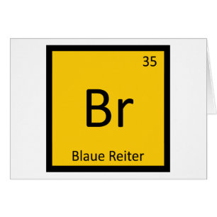 Cartão Br - Química de Arte Blaue Reiter Mesa Periódica