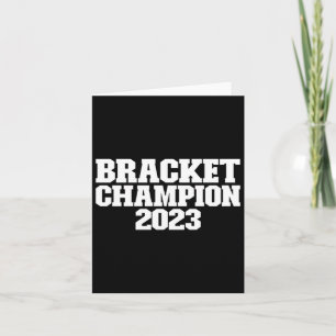 Cartão Bracket Champion 2023 - Bracke para Torneio de Bas