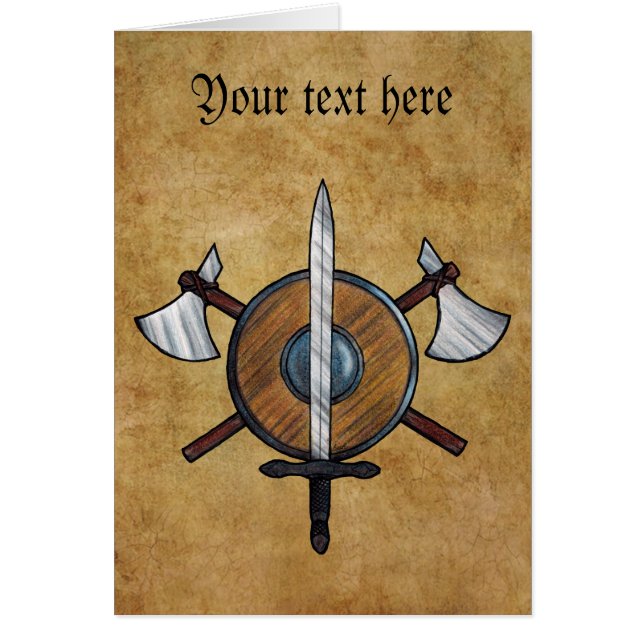 Cartão Braços medievais (Frente)