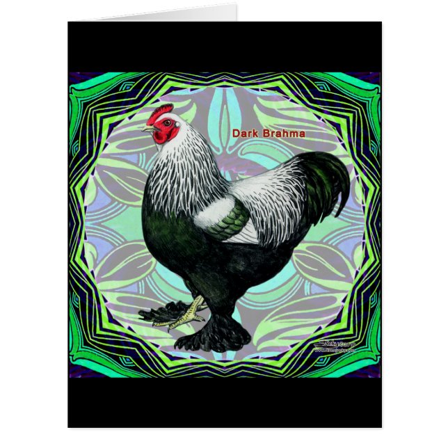 Cartão Brahma: Galo Rico Escuro (Frente)