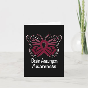 Cartão Brain Aneurysm Sensibilização Guerreira Suporte Bu