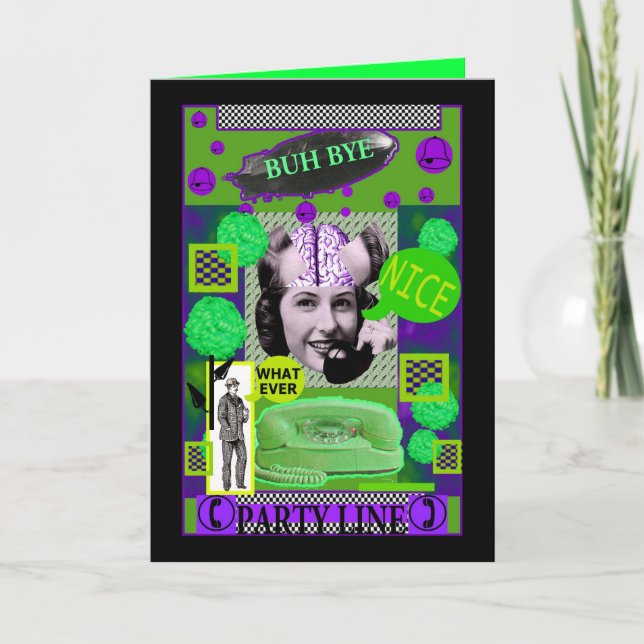 CARTÃO BRAINLADY CARD BUH BYE (Frente)