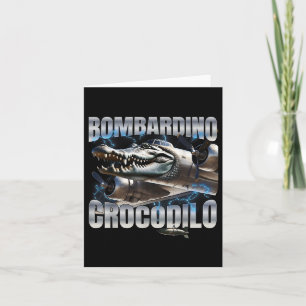 Cartão Brainrot Bombardino Crocodilo Italiano