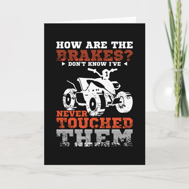 Cartão Brakes Quad Atv (Frente)