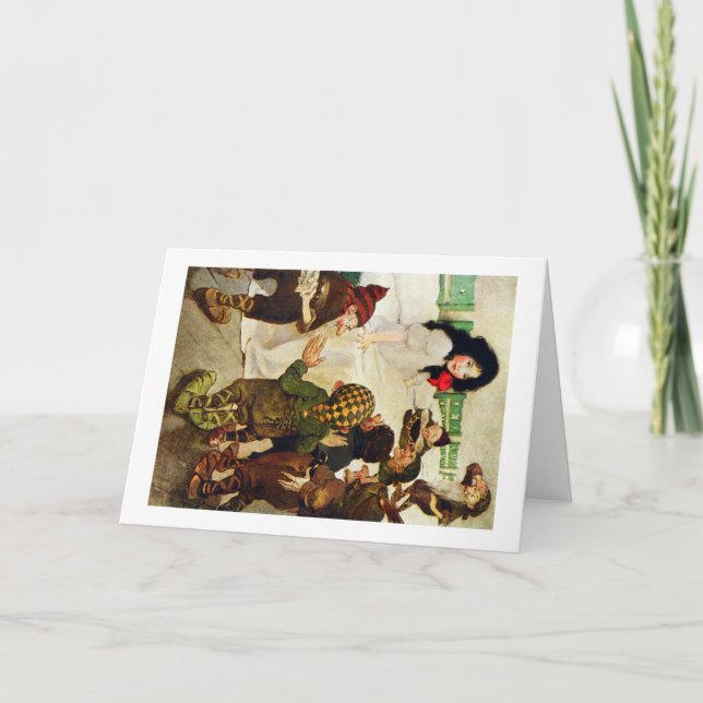 Cartão Branca de Neve e os Sete Anões (Frente)