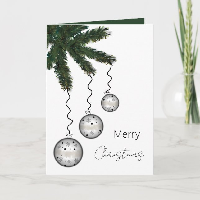 Cartão Branch of Christmas Tree (Frente)