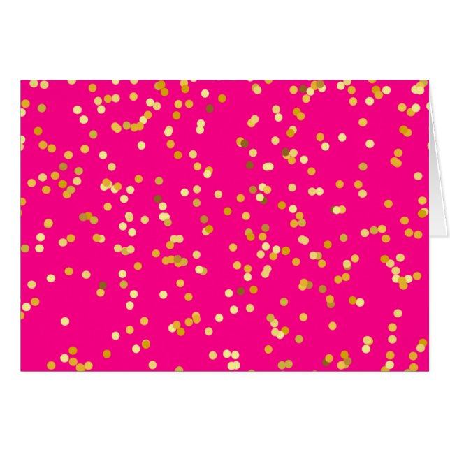 Cartão branco cor-de-rosa feliz (Frente horizontal)