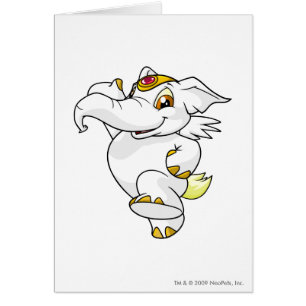 Cartão Branco de Elephante