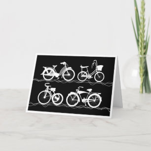 Cartão Branco Les Bicyclettes