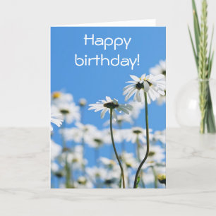 Cartão Branco no azul