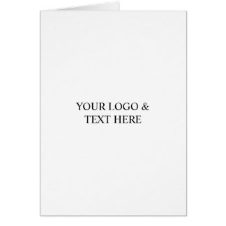 Cartão Branco Personalizado – Seu Logotipo e Texto Aqui