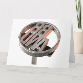 Cartão Branding Marca de ferro