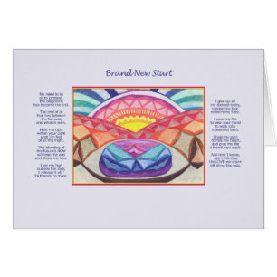 Cartão brandnew do começo