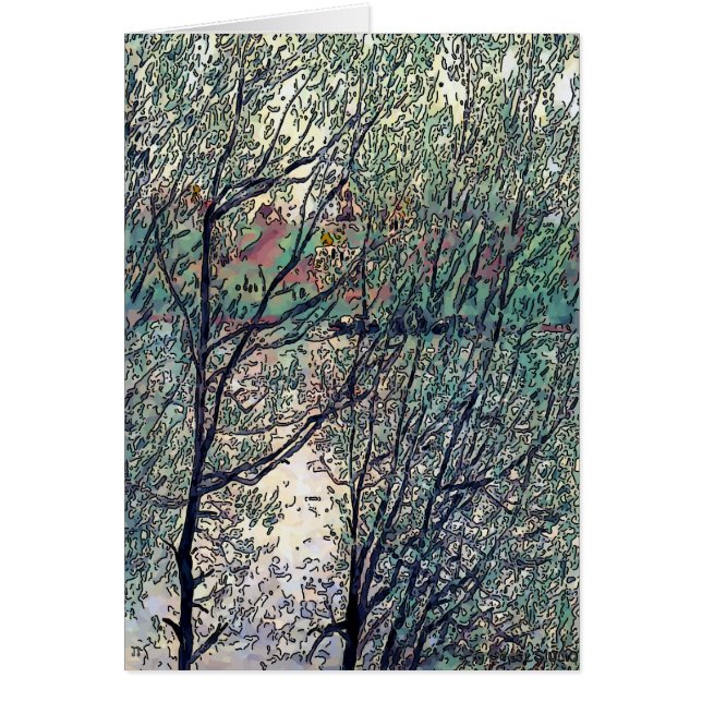 Cartão Brandywine Creek, Delaware, EUA (Frente)