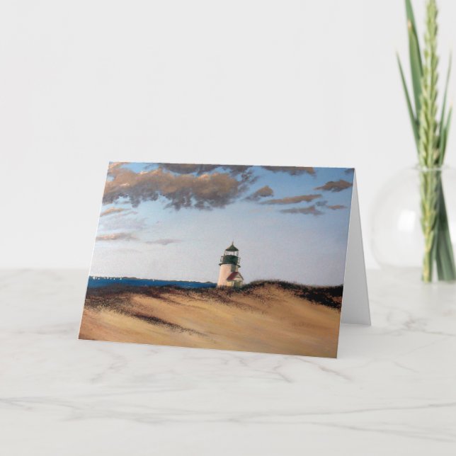 Cartão Brant Point Harmony Nantucket Greeting Card (Frente)