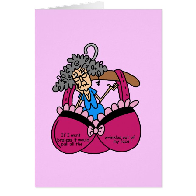 Cartão Bras e Wrinkles Humor (Frente)