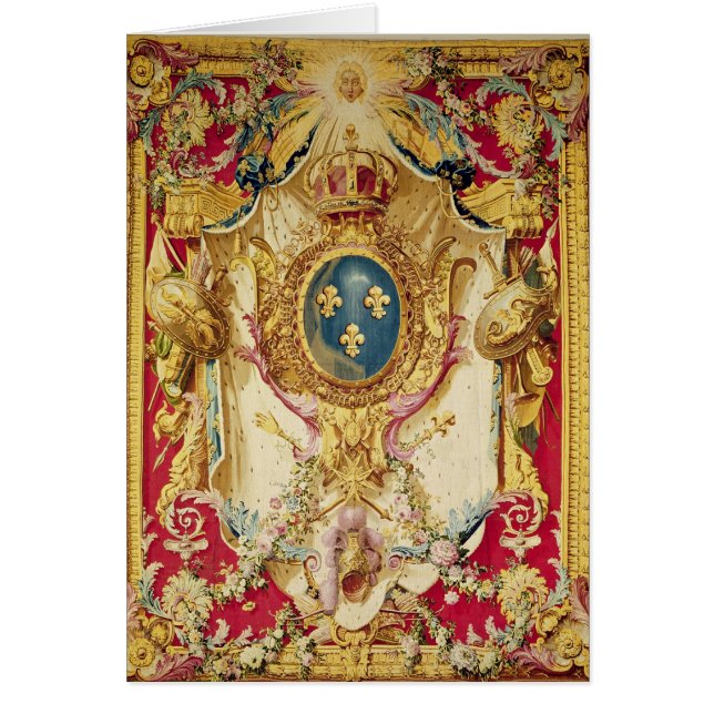 Cartão Brasão da família real francesa (Frente)