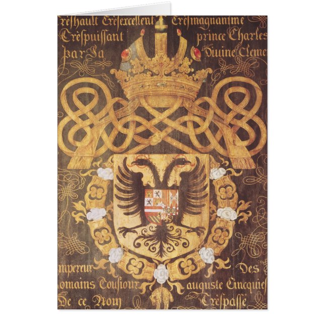 Cartão Brasão de Charles V do 2ó capítulo (Frente)