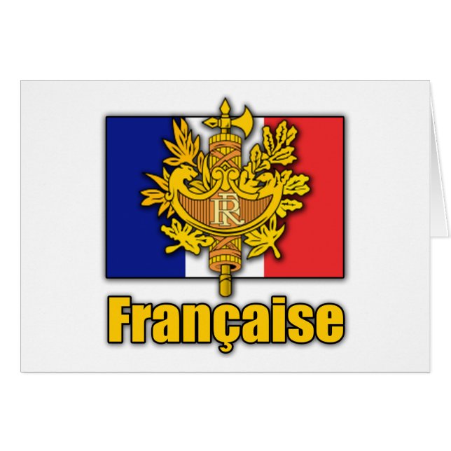 Cartão Brasão de France (Frente Horizontal)