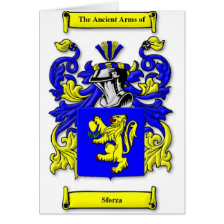Cartão Brasão de Sforza