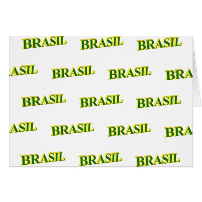 Cartão Brasil 3D (Frente Horizontal)