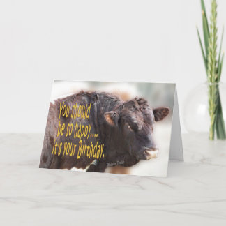 Cartão Bravo Bull Birthday-personalize