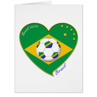 Cartão Brazilian national football team. Fútbol "BRAZIL"