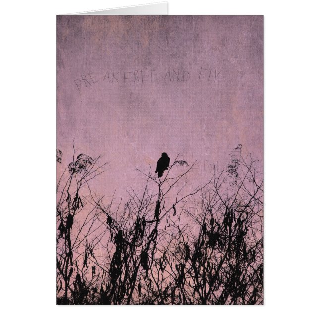 Cartão Break Free (Frente)