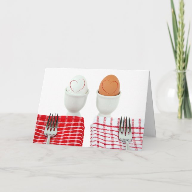 Cartão Breakfast Wedding Anniversary (Frente)