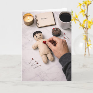 Cartão Breaking Up Is Hard To Do Resolved Illustration