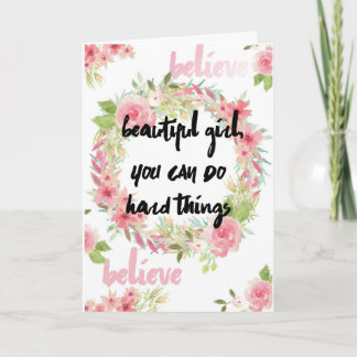Cartão Breast Cancer Encouragement Card With Pink Roses