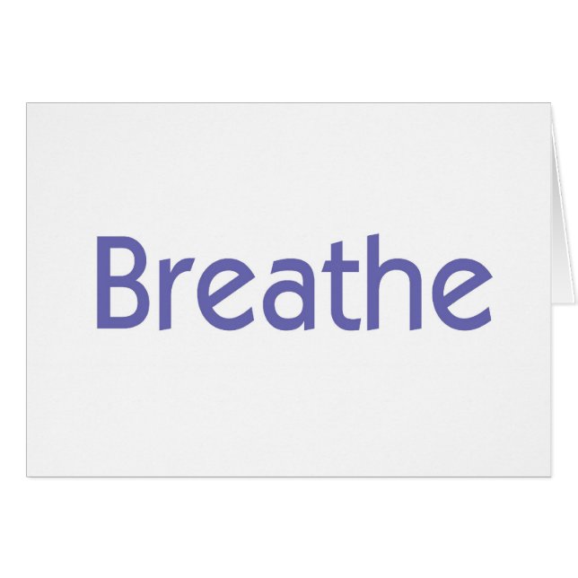 Cartão Breathe (Frente Horizontal)