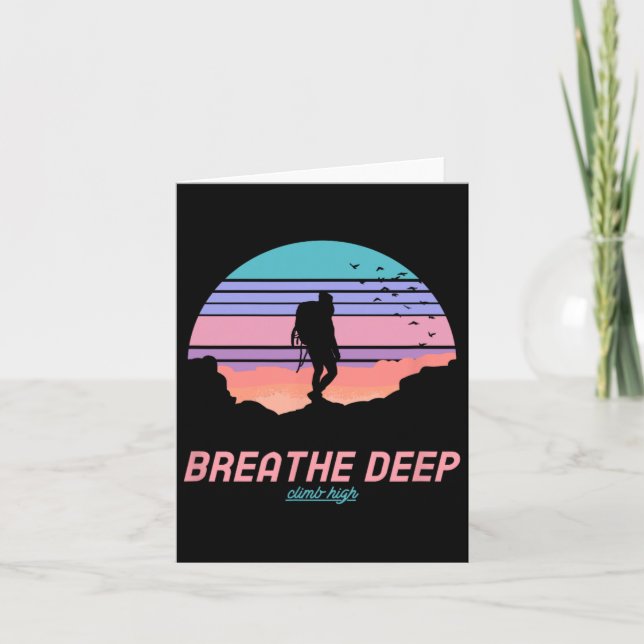 Cartão Breathe Deep Escalb High - Caminho (Frente)