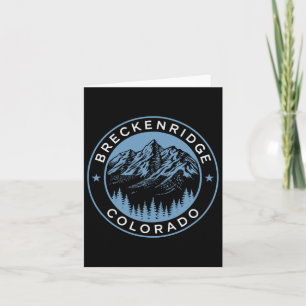 Cartão Breckenridge CoHiking Camping Tourist Ski Gift