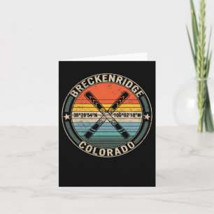 Cartão Breckenridge Colorado Skiing Mountain Snowboard