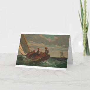 Cartão Breezing Up Winslow Homer