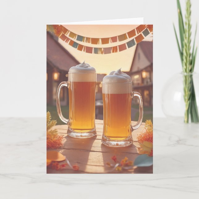 Cartão Brewery Birthday Wishes (Frente)