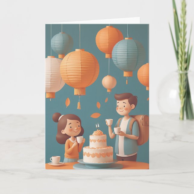 Cartão Brewing Up Birthday Wishes (Frente)