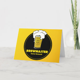 Cartão Brewmaster Beer Dia de os pais