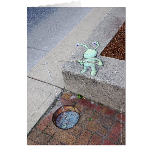 cartão brickfishing do sluggo (Frente)