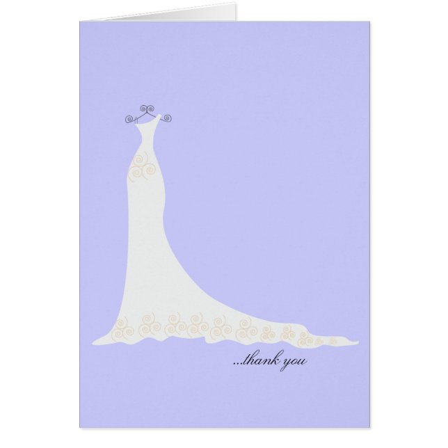 Cartão Bridal Obrigado Notas {Violet} (Frente)