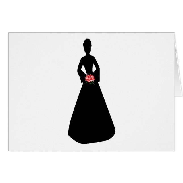 Cartão Bridal Silhouette (Frente Horizontal)