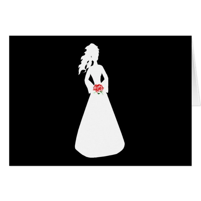 Cartão Bridal Silhouette II (Frente Horizontal)
