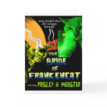 Bride of Frankencat Halloween Card