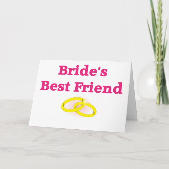 Cartão Bride's Best Friend (Frente)
