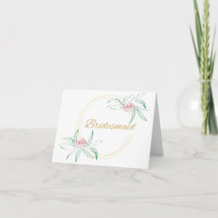 Cartão Bridesmaid