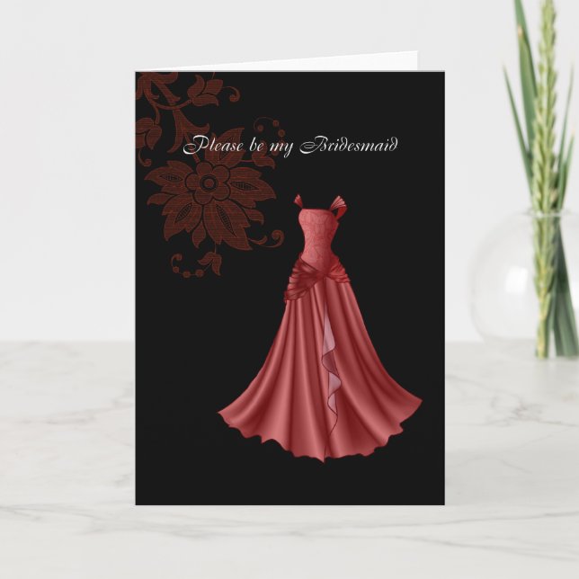 Cartão bridesmaid (Frente)